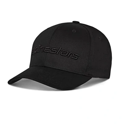 Image of Alpinestars, Linear Hat, Baseball Cap, Black/Black, LXL, Unisex Adult