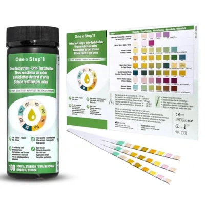 Image of 100 x Urine Test Strips for Infection Cystitis Testing Sticks, UTI, Nitrite, Leukocytes, 8 Parameter Urinalysis Multisticks