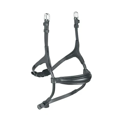 Image of Shires Velociti Rapida Rolled Padded Cavesson Noseband (Cob, Black)