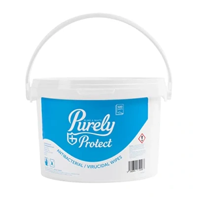 Image of Blake &amp; White PP5016 Purely Protect Antibacterial Virucidal Wipes Tub x 500