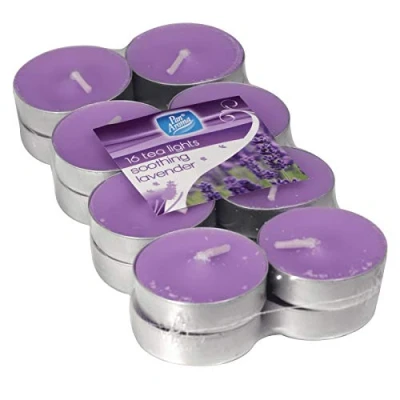 Image of Scented TEALIGHTS in Soothing Lavender Christmas Scent Gift PAN AROMA 16 Pack (16 Pack)