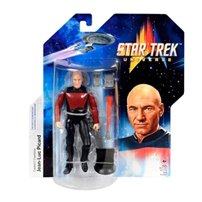 Image of BANDAI Star Trek Figure Captain Jean Luc Picard 5&#039;&#039; The Next Generation Action TNG Toy Articulated Gifts And Merchandise
