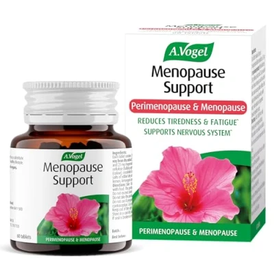 Image of A.Vogel Menopause Support Supplement for Perimenopause &amp; Symptoms Soy Isoflavones, Magnesium Hibiscus 60 Tablets