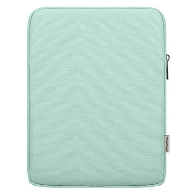 Image of MoKo 9 11 inch Tablet Sleeve Bag Carrying Case Fits New iPad Pro M4/iPad Air M2 2024, 5/4/3 10.9&quot;/10.5&quot;, M2, 10th 10.9, 9/8th Gen 10.2, Tab S8/S9 11&quot;, Mint Green