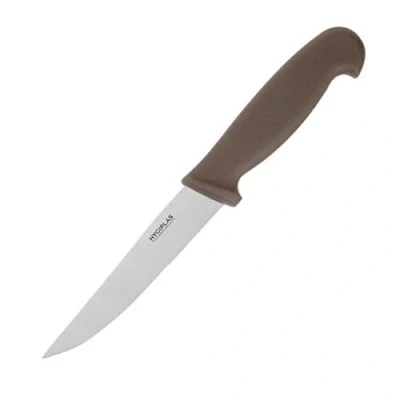 Image of Hygiplas Vegetable Knife Serrated Brown 4&quot;