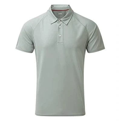 Image of Gill Mens UV Tec Polo Shirt Quick Drying with 50+ Sun Protection (Grey XL)