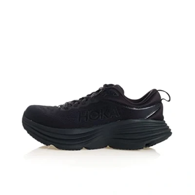 Image of HOKA Bondi 8 Neutral running shoes, Men&#039;s, Size: 8.5, Black Textile/synthetics