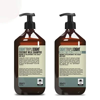 Image of Eight Triple Rejuvenating Coconut Milk 1x Shampoo &amp; Conditioner 1L For Silky Smooth and Shiny Healthy Hair.