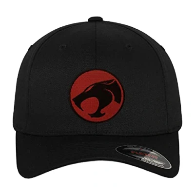 Image of Thundercats Officially Licensed Logo Flexfit Baseball Cap (Black), Large/X Large