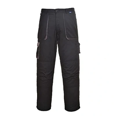 Image of Portwest Texo Contrast Trouser, Size: XS, Colour: Black, TX11BKRXS