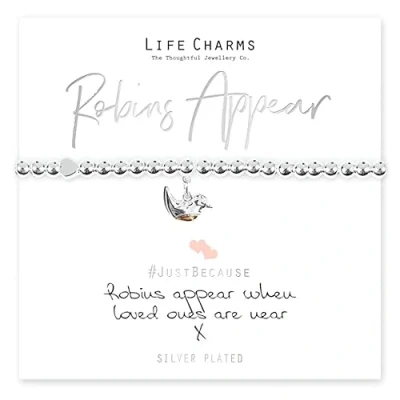 Image of Life Charms Robins Appear When Loved Ones Are Near bracelet