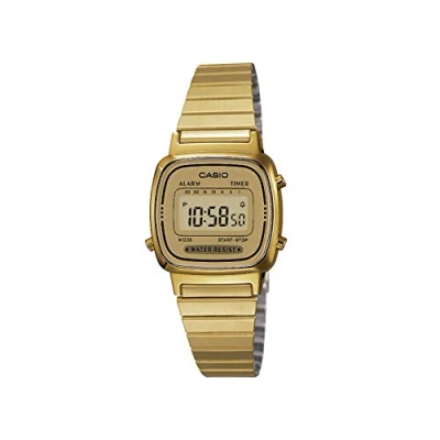 Image of Casio Women Digital Quartz Watch with Stainless Steel Strap LA670WGA 9