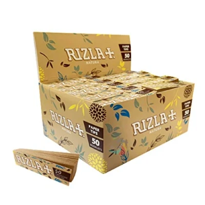 Image of Rizla Natura Unbleached Filter Tips 50 Booklets x Roach
