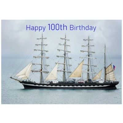 Image of Beebooh cards sailing boat 100th birthday card