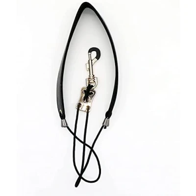 Image of Soundman SNG 7 Deluxe Saxophone Strap with Extra Stable Metal Carabiner Leather for Saxophone, Robust