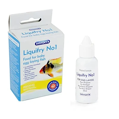 Image of Interpet Liquifry No. 1 Safe Nutrition for Baby Egg Laying Fish Fry, Food Particles Suspended in Liquid
