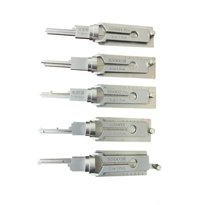 Image of RLOKK 5 Piece SS001 SS002 SS002R SS003 SS003R Lock Pick and Decoder Tool for Civil Door Lock, Professional Locksmith Tools, Fast Opener