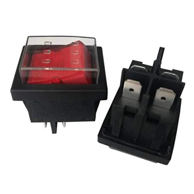Image of 2pcs KEDU HY12 4Pins 10A 125/250V Waterproof Industrial Electric Rocker Push Button Switches for Power Tools 6.3 Tab