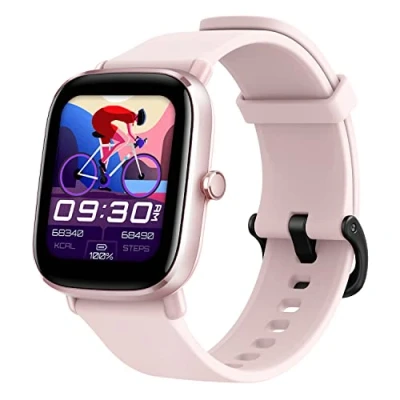 Image of Amazfit [2022 New Version] GTS 2 Mini Smart Watch with Alexa Built in, 1.55&quot; AMOLED Display, GPS, 68 Sports Modes, 14 Days Battery Life, Heart Rate, Sleep, Stress and SpO2 Monitor, Pink