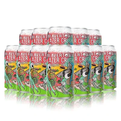 Image of Beavertown Lazer Crush Alcohol Free IPA 0.3% ABV (12 Pack) British Beer Gifts For Men, Birthday Men and Women, Her, Beers Lagers Offers, Gifts, Gift Sets
