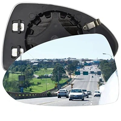 Image of AUTOXBERT Wing Mirror Glass Left Passenger Side Convex Heated for Vauxhall Corsa D 2006 2014 E 2020