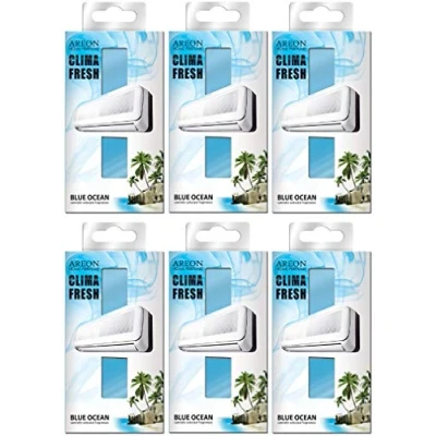 Image of Areon Clima Air Freshener Home Conditioner Blue Ocean Multi Pack Set of 6