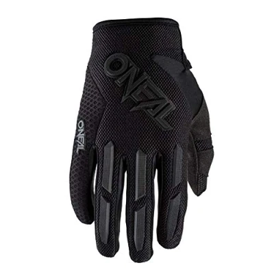 Image of O&#039;Neal Cycling and Motocross Gloves Kids MX MTB Mountain Bike Pre Curved Fit Element Youth Glove Black Size XL