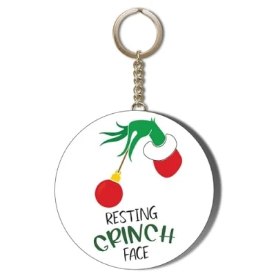 Image of Gift Insanity RESTING GRINCH FACE 58mm Keyring Bottle Opener
