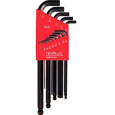 Image of EKLIND 13113 Stubby Ball Hex L Key allen wrench 13pc set SAE Inch Sizes .050 3/8 Long series