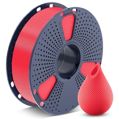 Image of SUNLU 3D Printer Filament PETG 1.75mm, Less Stringing Good Layer Adhesion High Toughness, 1.75 ±0.02mm, 1kg Spool(2.2lbs), Red