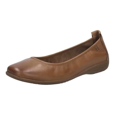 Image of Josef Seibel Women Classic Ballet Flats Fenja 01, Ladies Flats,Width G (Regular),Slip on,Leisure Shoe,Sporty,Flats,Brown (Camel),43 EU / 9 UK