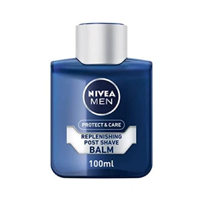 Image of NIVEA MEN Protect &amp; Care Replenishing Post Shave Balm (100ml), Aftershave For Men, Soothing Balm, After Aloe Vera Pro Vitamin B5 (Packaging may vary)
