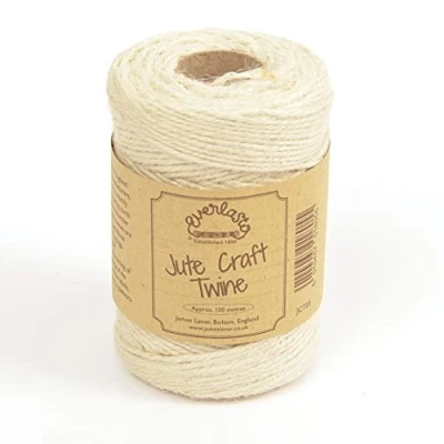 Image of EVERLASTO NATURAL COLOURED JUTE CRAFT TWINE 100M SPOOLS (ALMOND)
