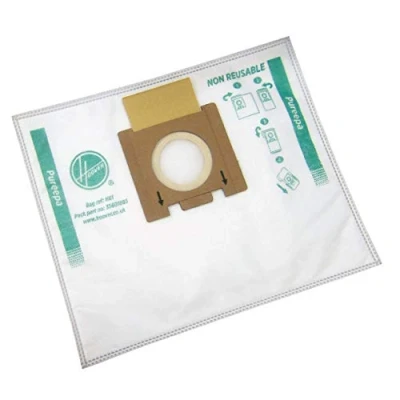 Image of Hoover H81 Vacuum Cleaner Bags, Original, Microfiber, Pure EPA, Odorless, Extra Capacious, Compatible with Telios Cleaners, 1pack 4 Pieces, Nc