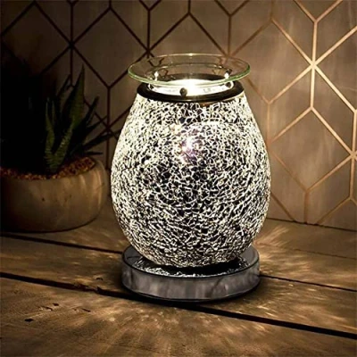 Image of The Leonardo Collection LP46378 Desire Aroma Mosaic Design Lamp Black