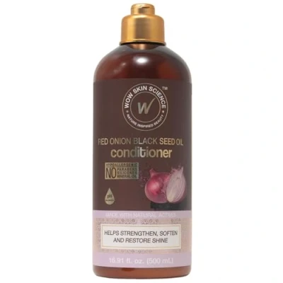 Image of WOW Skin Science Red Onion Black Seed Oil Conditioner 500Ml (Brown, 16.90 Fl Oz (Pack Of 1))