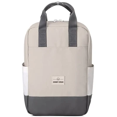 Image of Johnny Urban Backpack Small Women Beige Grey Jona Fashion Mini Rucksack with Tablet Compartment 7L Water Repellent