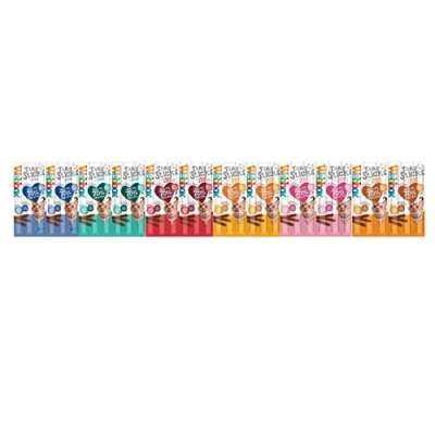 Image of Webbox *New Cats Delight Tasty Sticks Chews Treats Variety Pack 12 x 6 (72 Sticks)