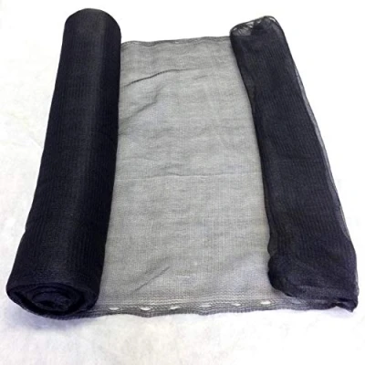 Image of Yuzet 3m x 50m Black Debris Scaffold Garden Netting/Windbreak Shade, Crop Protection, Allotments Screen, Mesh Sheet, Anti Bird Net