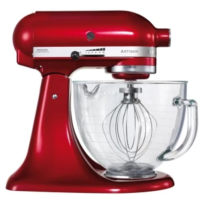 Image of KitchenAid Artisan Mixer 156 Candy Apple with Glass Bowl FREE Gift