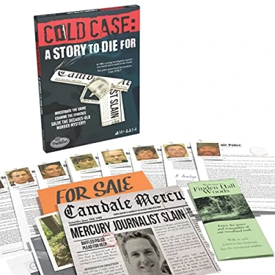 Image of Thinkfun Cold Case Files A Story To Die for Murder Mystery Game Adults and Kids Age 14 Years Up