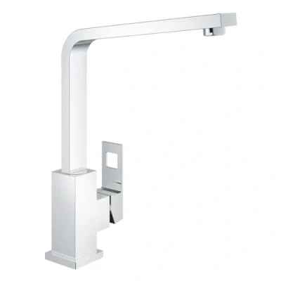 Image of GROHE Eurocube Single Lever Sink Mixer 1/2&quot; Supersteel 31255DC0