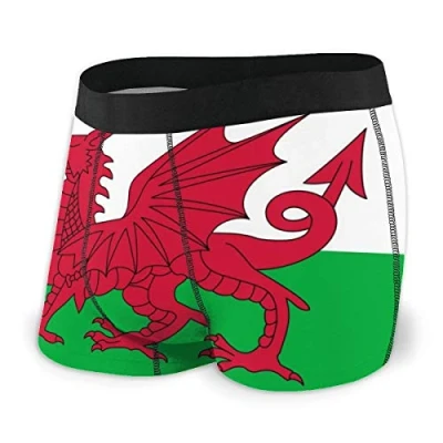 Image of 600 Men&#039;S Boxer Briefs Flag Welsh Shorts Comfortable, Regular, Antibacterial Sport M