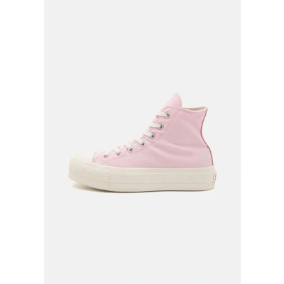 Image of Converse Chuck Taylor ALL STAR LIFT Hightop trainers, Women&#039;s, Size: 4.5, Sugar berry/egret Textile