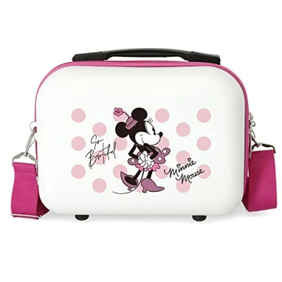 Image of Disney Mickey All Smile Valise Cabine Multicoloured 38 x 55 20 cm Rigide ABS Fermeture à Combinaison Latérale 35L 2 kg 4 Doubles Roues Bagage Main, Beautiful, One Size, Toiletry Bag