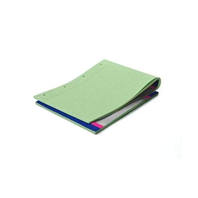 Image of indigo® A4 Dyslexia Pad 80gsm Ruled With Margin 100 Pages (Green, Pack of 3)