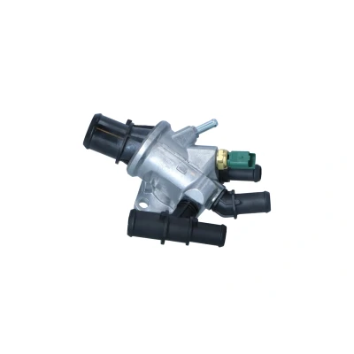 Image of 46790294, 60816317, 60816681 Engine thermostat NRF 725218 88C with sensor, seal ring housing ALFA ROMEO: 147, 156 Saloon, Sportwagon