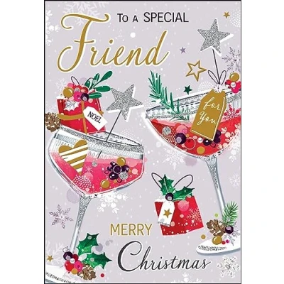 Image of Jonny Javelin Special Friend Christmas Card