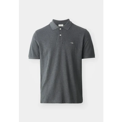 Image of GANT Archive Shield Polo shirt, Men&#039;s, Size: 4XL, Antracit melange