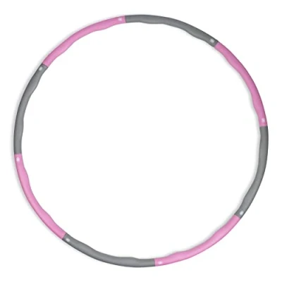 Image of Phoenix Fitness RY1546 Weighted Hula Hoops for Adults Weight Loss Hoop Ring Core Strength 8 Section Detachable Design, 96cm, Pink